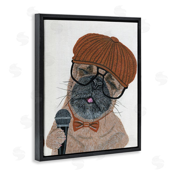 Stupell Industries Melissa Symons | Hipster Pug Portrait