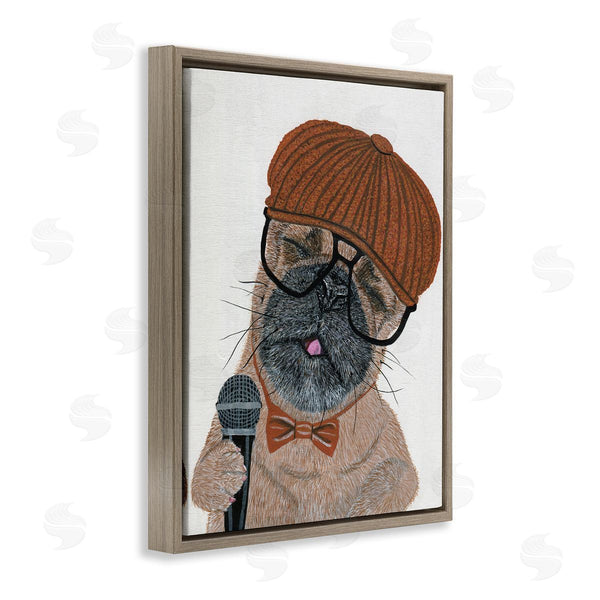 Stupell Industries Melissa Symons | Hipster Pug Portrait