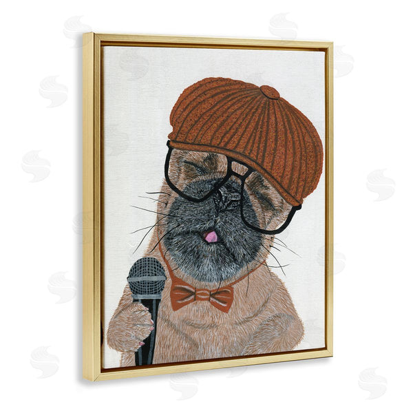 Stupell Industries Melissa Symons | Hipster Pug Portrait