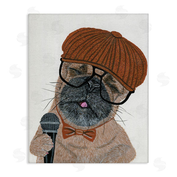 stupell industries Melissa Symons | Hipster Pug Portrait