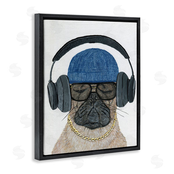 Stupell Industries Melissa Symons | Pug In Headphones