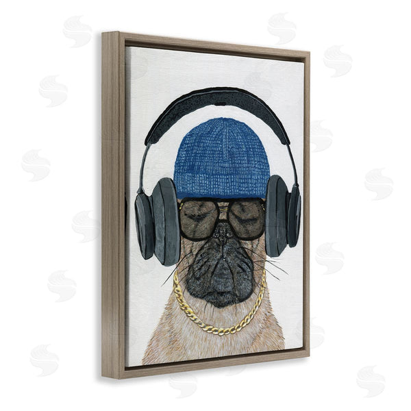 Stupell Industries Melissa Symons | Pug In Headphones