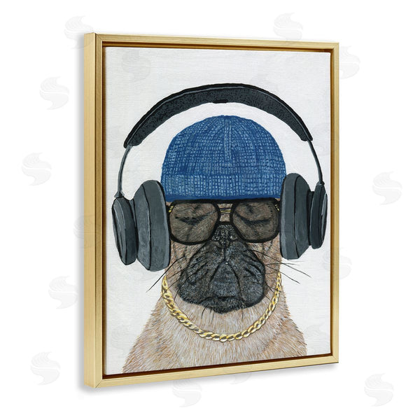 Stupell Industries Melissa Symons | Pug In Headphones