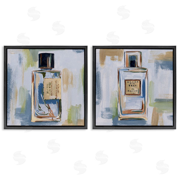 Stupell Industries Melissa Wang | Abstract Cologne Perfume Bottle Wall Art
