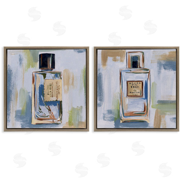 Stupell Industries Melissa Wang | Abstract Cologne Perfume Bottle Wall Art