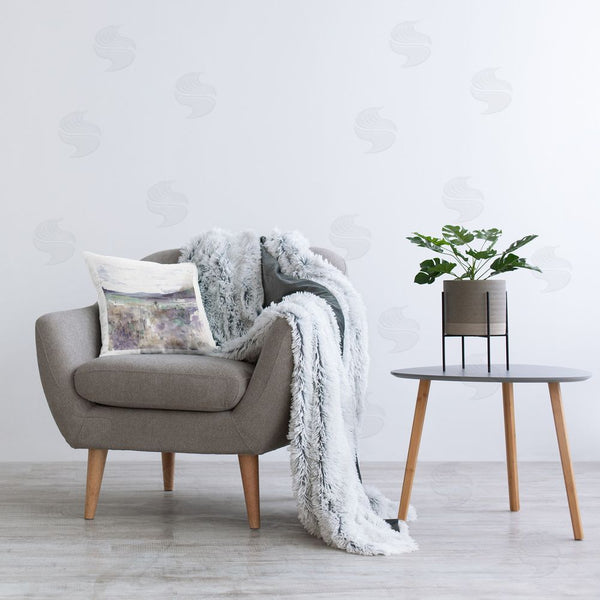 Stupell Industries Melissa Wang | Abstract Distant Mountain Printed Throw Pillow