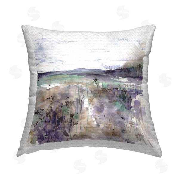 Stupell Industries Melissa Wang | Abstract Distant Mountain Printed Throw Pillow