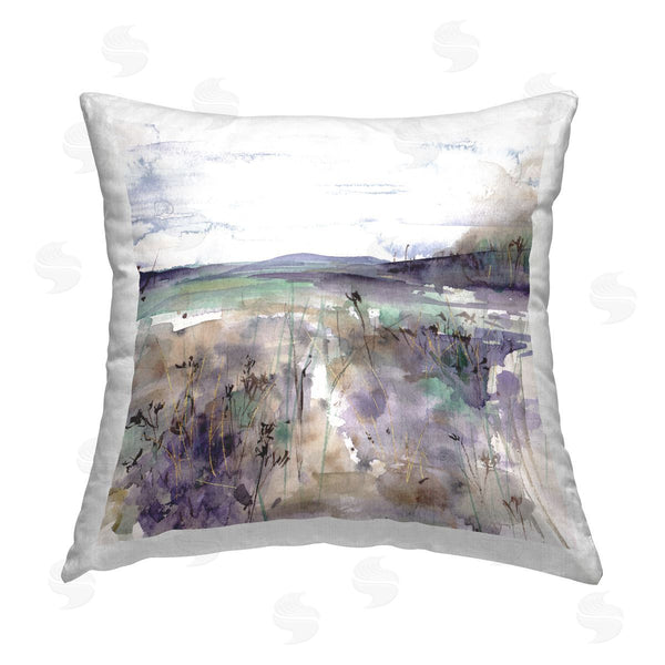 stupell industries Melissa Wang | Abstract Distant Mountain Printed Throw Pillow