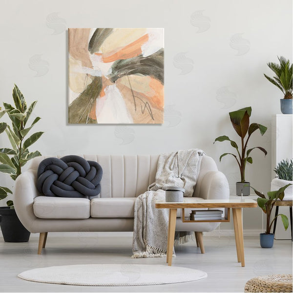 Stupell Industries Melissa Wang | Abstract Orange Spiral Arrangement Wall Art
