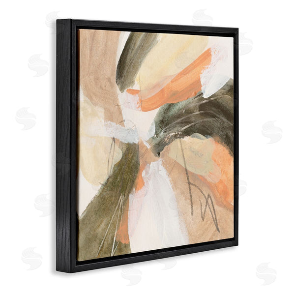 Stupell Industries Melissa Wang | Abstract Orange Spiral Arrangement Wall Art