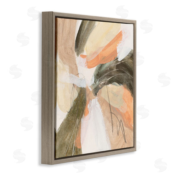 Stupell Industries Melissa Wang | Abstract Orange Spiral Arrangement Wall Art
