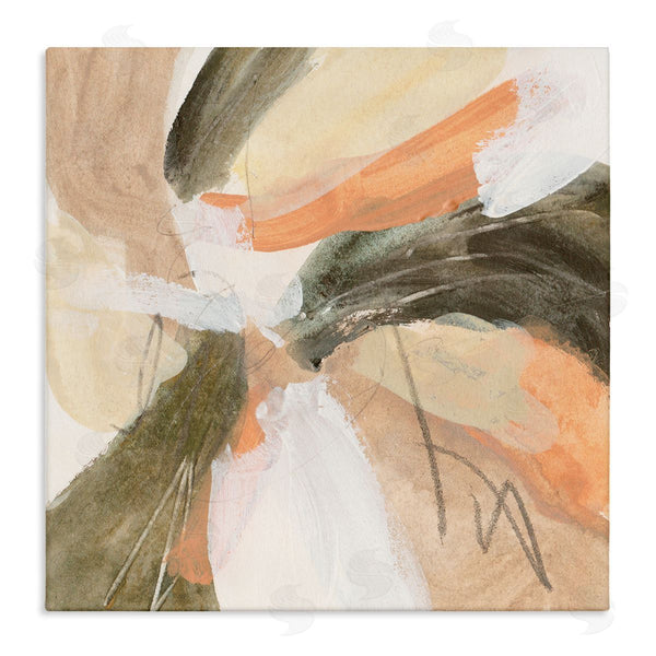 stupell industries Melissa Wang | Abstract Orange Spiral Arrangement Wall Art