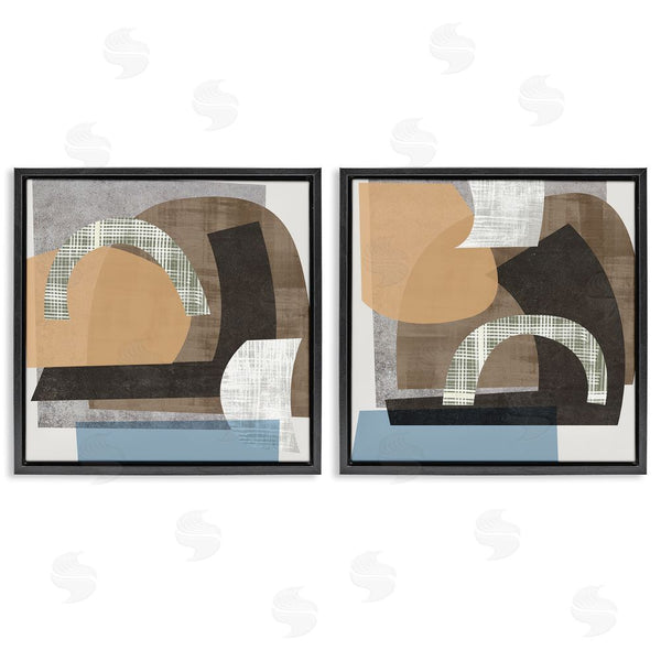 Stupell Industries Melissa Wang | Abstract Shape Collage Modern Neutrals Wall Art