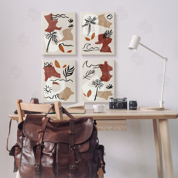 Stupell Industries Melissa Wang | Abstract Tropical Boho Shapes & Botanicals Wall Art