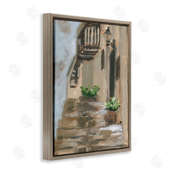 Stupell Industries Melissa Wang | Alleyway At Dusk Charming Parisian Urban Architecture Wall Art