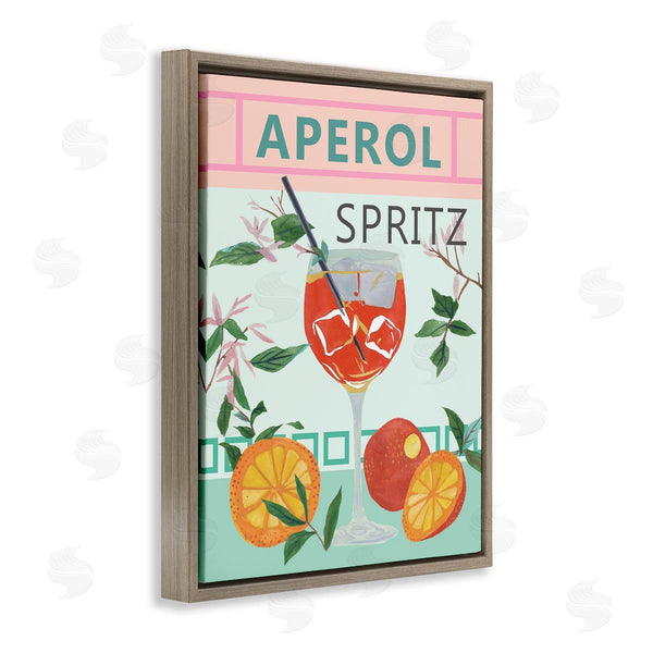 Stupell Industries Melissa Wang | Aperol Tropical Cocktail