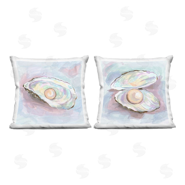 stupell industries Melissa Wang | Aquatic Silent Opals Throw Pillow