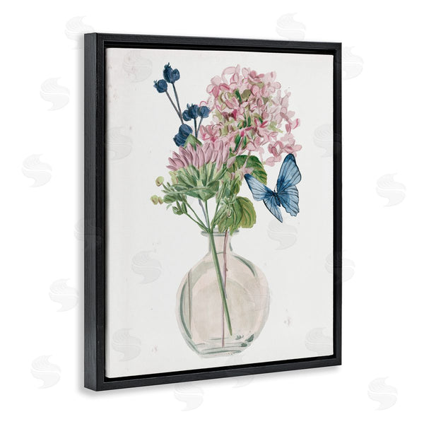 Stupell Industries Melissa Wang | Assorted Corn Lilies Flower Blossoms Butterfly Bouquet Wall Art