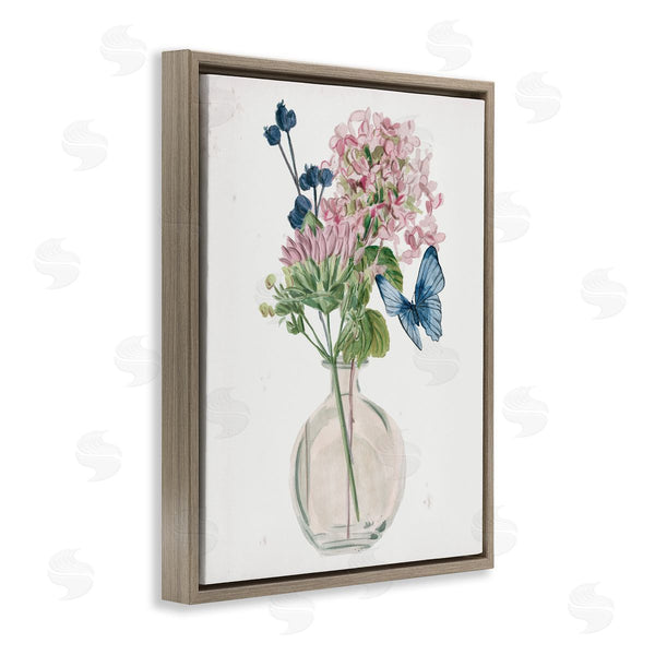 Stupell Industries Melissa Wang | Assorted Corn Lilies Flower Blossoms Butterfly Bouquet Wall Art