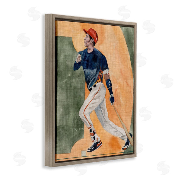Stupell Industries Melissa Wang | Baseball Player Sports Painting Wall Art