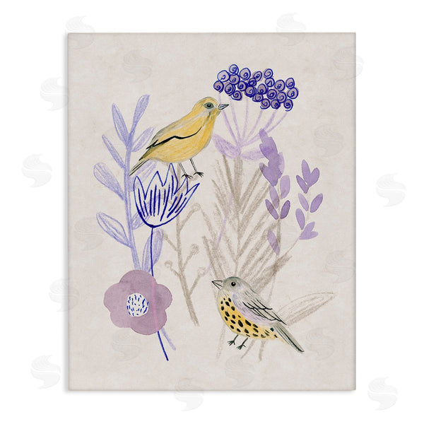 stupell industries Melissa Wang | Birds with Plant Sprigs Wall Art