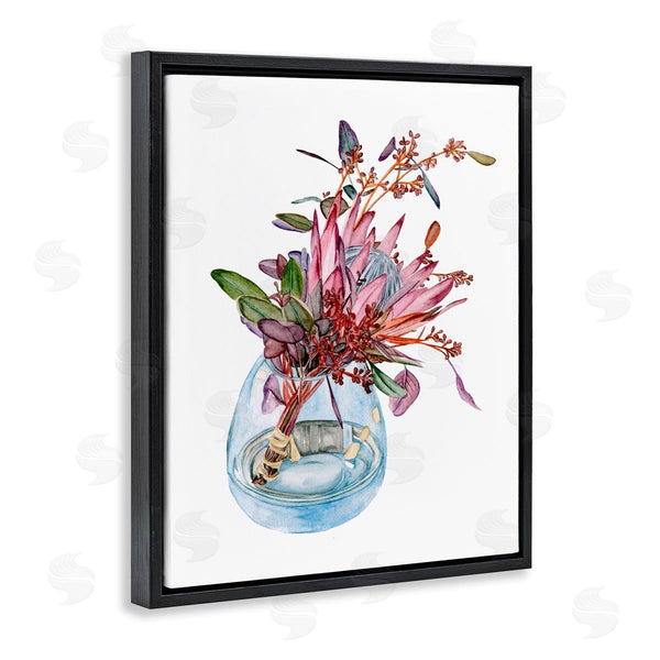 Stupell Industries Melissa Wang | Blooming Protea Floral Bouquet Watercolor Flower Still Life Wall Art
