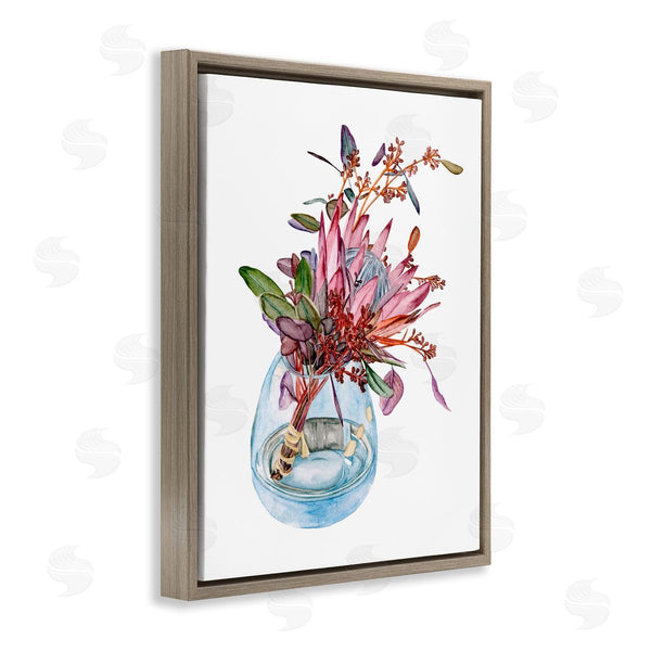 Stupell Industries Melissa Wang | Blooming Protea Floral Bouquet Watercolor Flower Still Life Wall Art