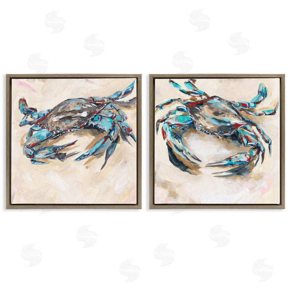 Stupell Industries Melissa Wang | Blue Crabs On Sand Wall Art