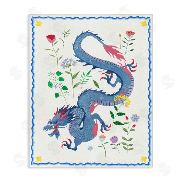 stupell industries Melissa Wang | Blue Dragon & Botanicals