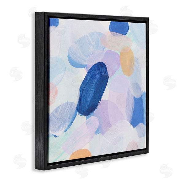 Stupell Industries Melissa Wang | Blue Oblong Paint Strokes