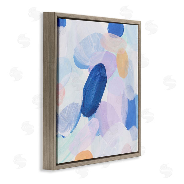 Stupell Industries Melissa Wang | Blue Oblong Paint Strokes