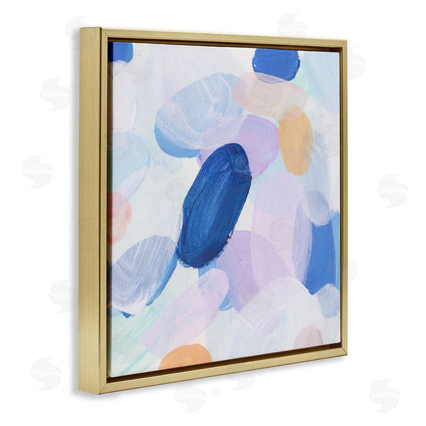 Stupell Industries Melissa Wang | Blue Oblong Paint Strokes