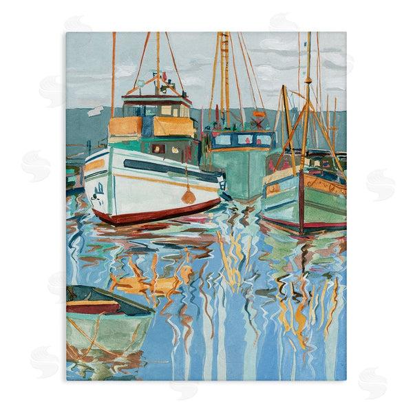 stupell industries Melissa Wang | Boat Harbor Reflections Wall Art