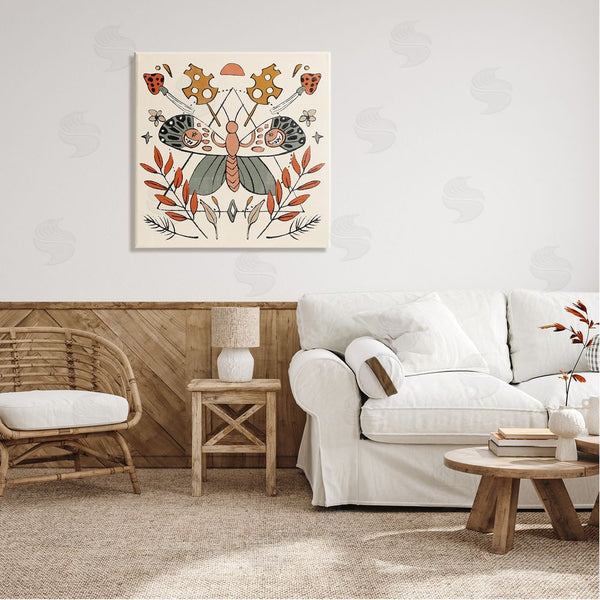 Stupell Industries Melissa Wang | Boho Moth & Plant Sprigs Wall Art