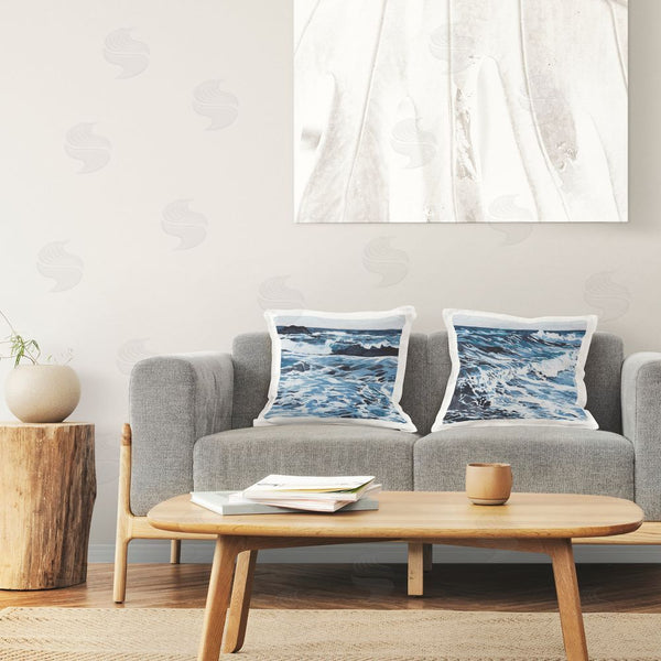 Stupell Industries Melissa Wang | Breaking Ocean Waves Printed Throw Pillow Set