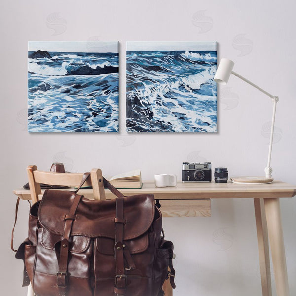 Stupell Industries Melissa Wang | Breaking Ocean Waves Wall Art