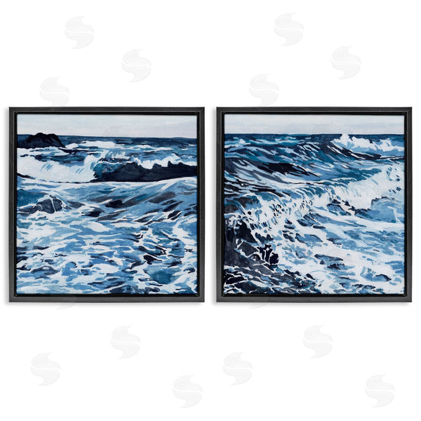 Stupell Industries Melissa Wang | Breaking Ocean Waves Wall Art