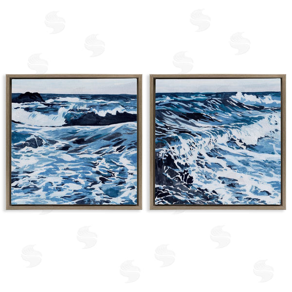 Stupell Industries Melissa Wang | Breaking Ocean Waves Wall Art