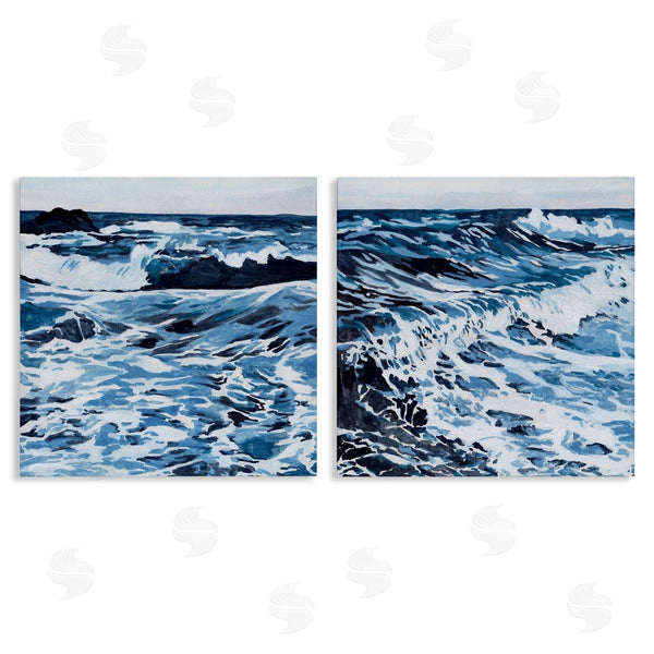 stupell industries Melissa Wang | Breaking Ocean Waves Wall Art