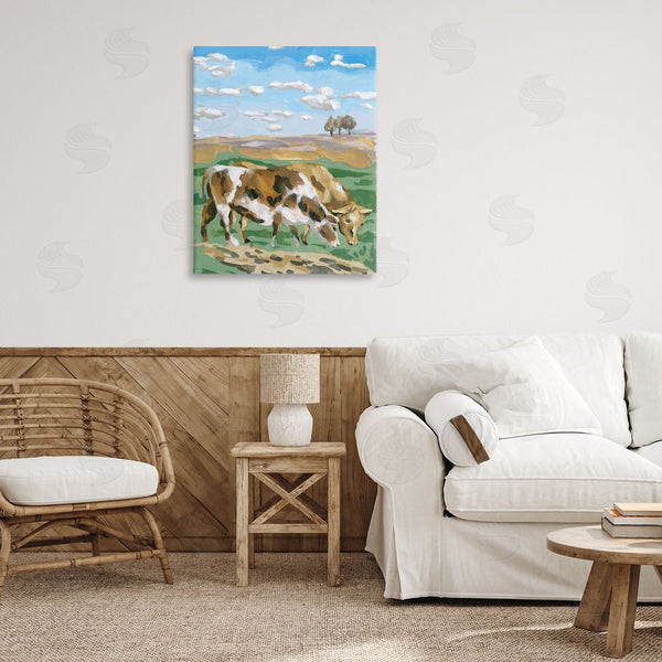 Stupell Industries Melissa Wang | Cattle Pair In Farmland Wall Art