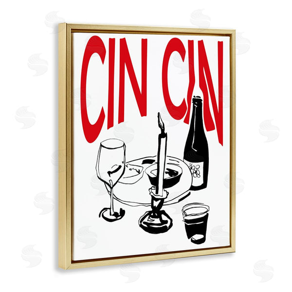 Stupell Industries Melissa Wang | Cheers Cin Cin Wine