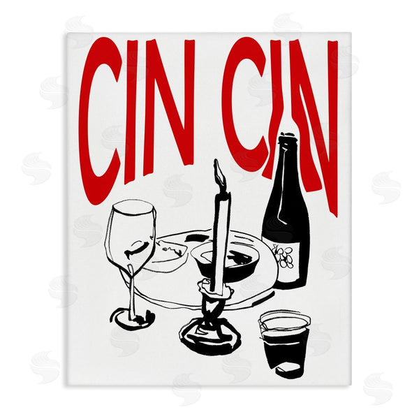 stupell industries Melissa Wang | Cheers Cin Cin Wine