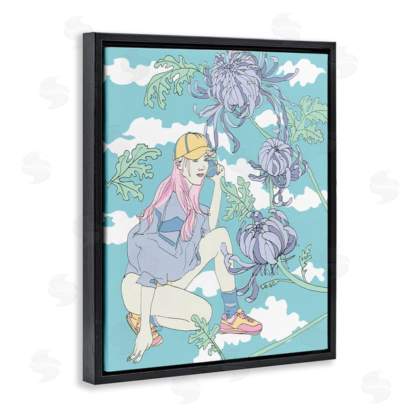 Stupell Industries Melissa Wang | Chrysanthemums & Workout Girl