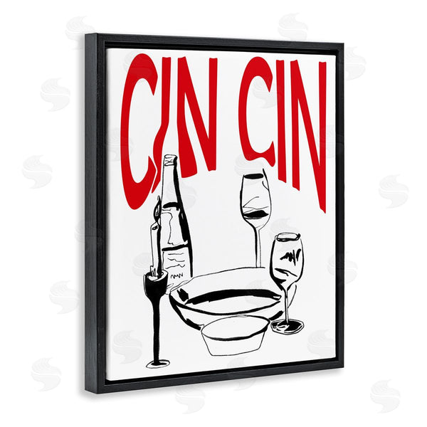 Stupell Industries Melissa Wang | Cin Cin Wine Glasses