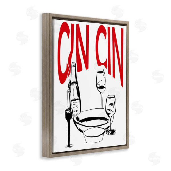 Stupell Industries Melissa Wang | Cin Cin Wine Glasses