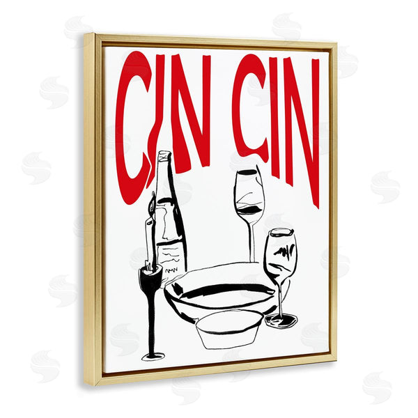 Stupell Industries Melissa Wang | Cin Cin Wine Glasses
