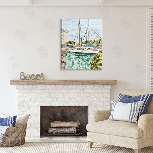 Stupell Industries Melissa Wang | Coastal Town Marina Wall Art
