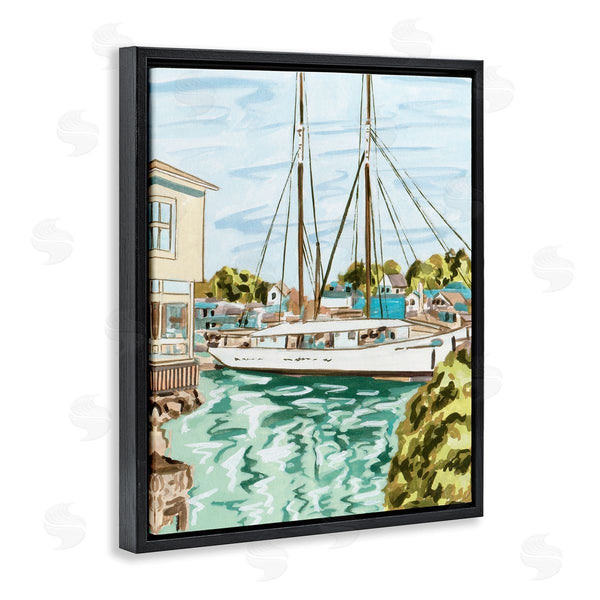Stupell Industries Melissa Wang | Coastal Town Marina Wall Art