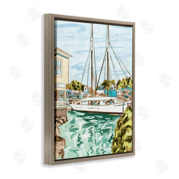 Stupell Industries Melissa Wang | Coastal Town Marina Wall Art