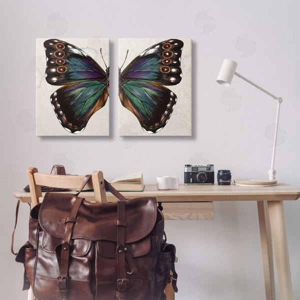 Stupell Industries Melissa Wang | Colorful Purple Green Butterfly Wall Art